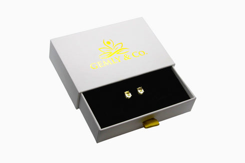 Divya दिव्या | Bergkristall | Ohrstecker | 18K Vermeil Vergoldung